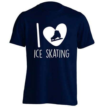 I love ice skating adults unisexnavy Tshirt 2XL