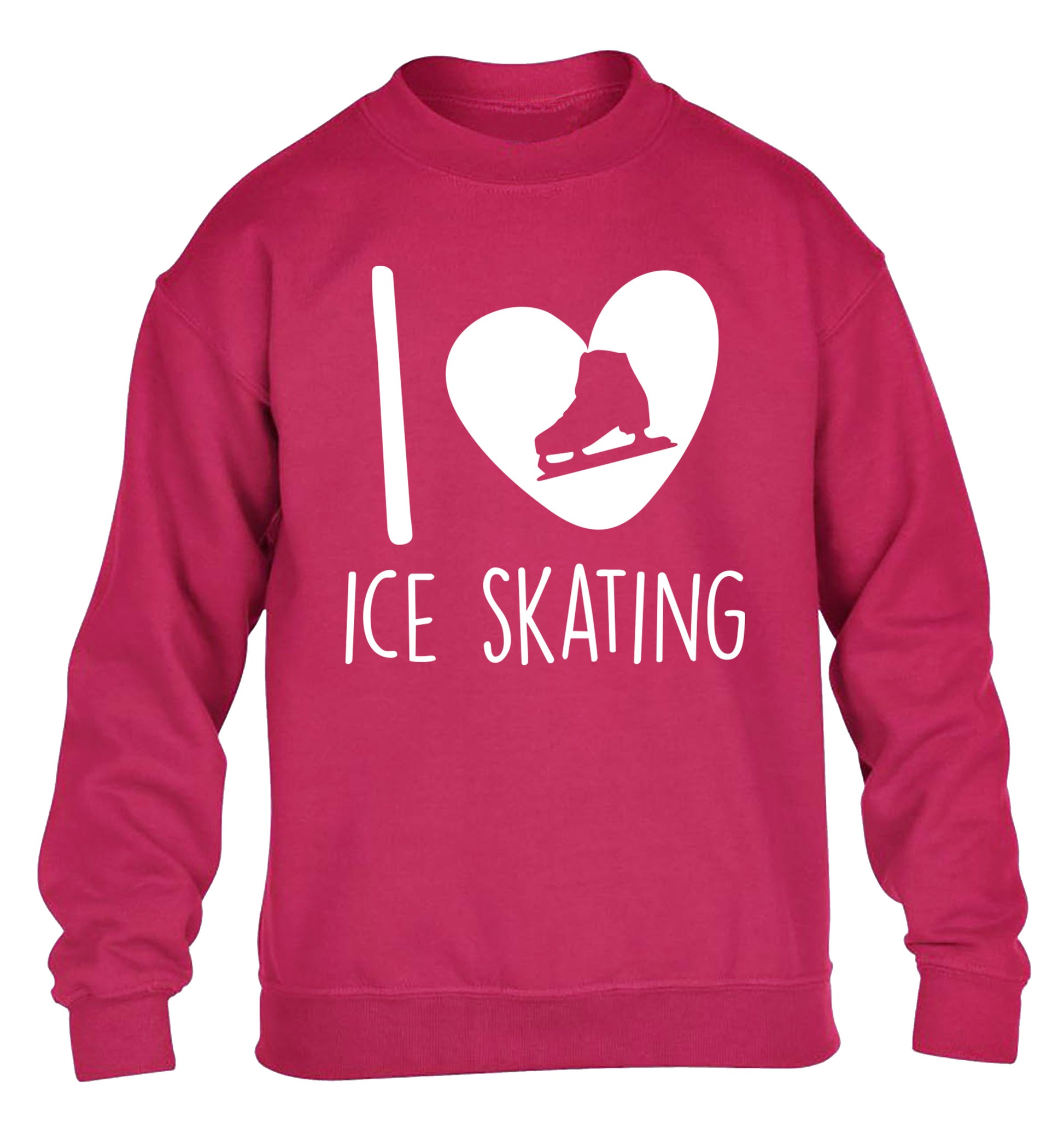 I love ice skating children's pink sweater 12-14 Years