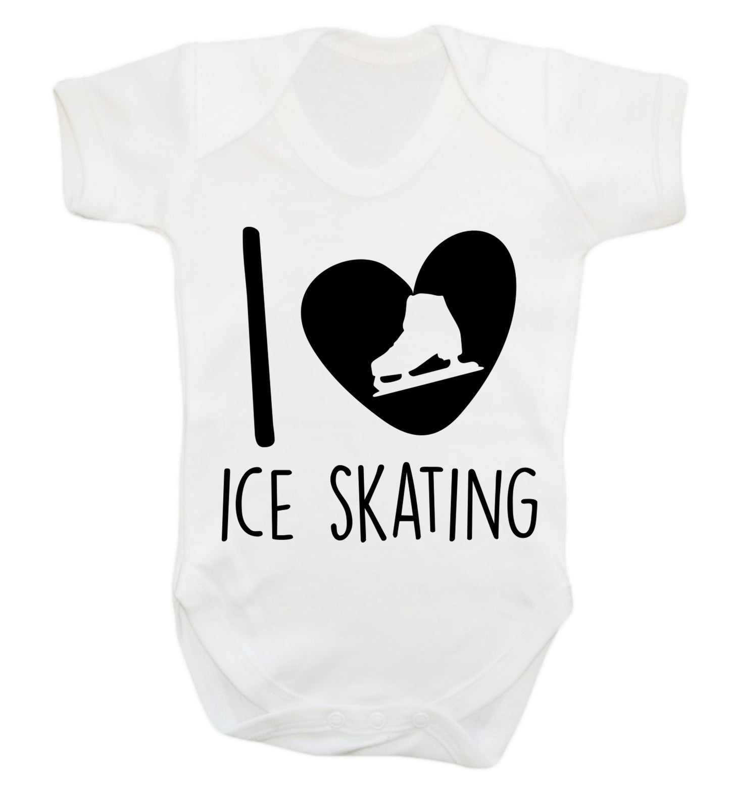 I love ice skating Baby Vest white 18-24 months