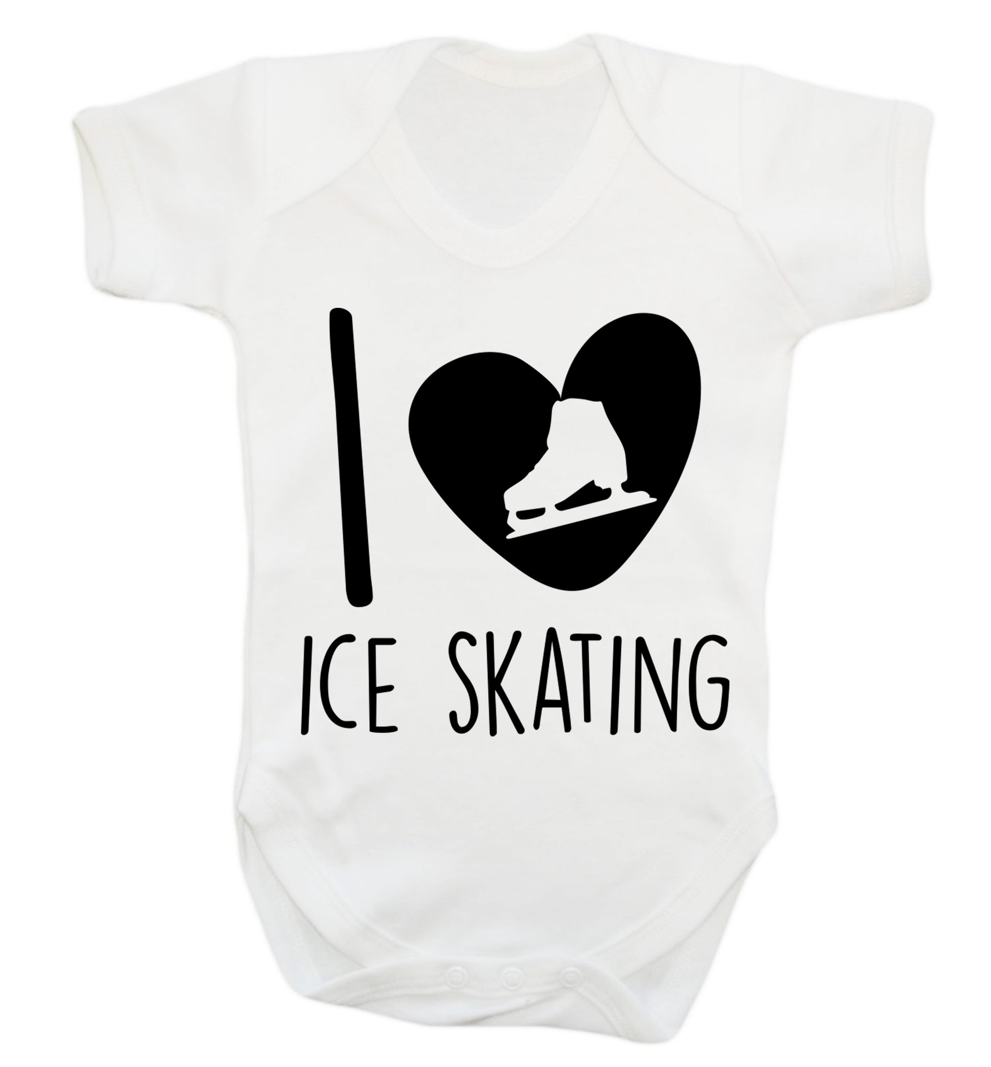I love ice skating Baby Vest white 18-24 months