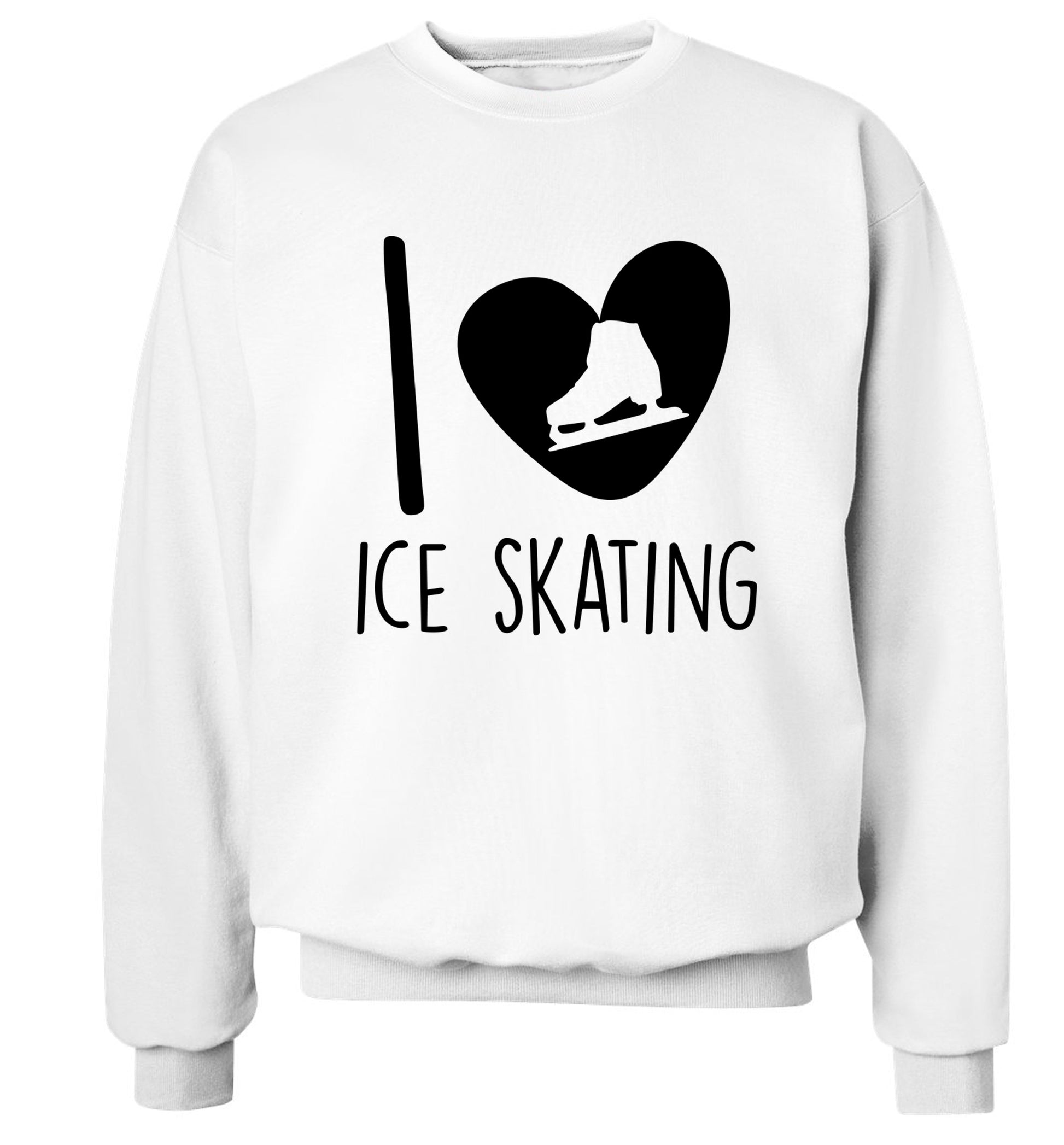 I love ice skating Adult's unisexwhite Sweater 2XL