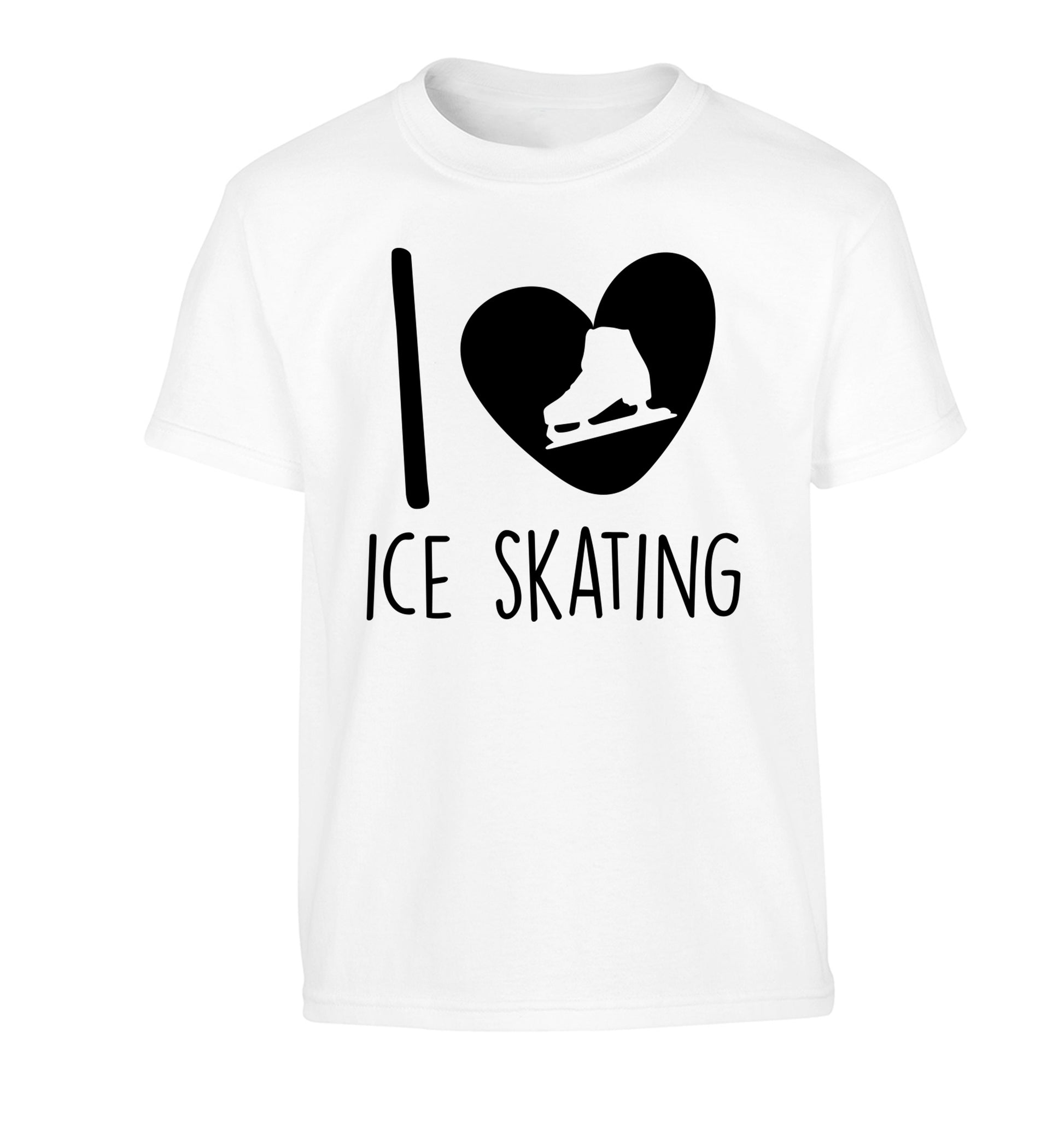 I love ice skating Children's white Tshirt 12-14 Years