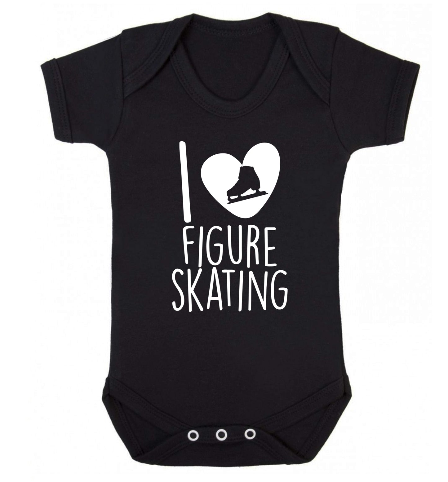 I love figure skating Baby Vest black 18-24 months