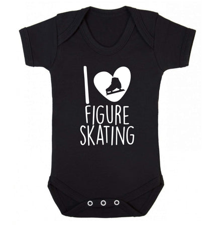I love figure skating Baby Vest black 18-24 months
