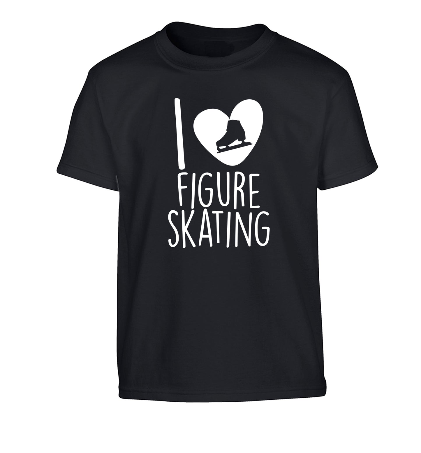 I love figure skating Children's black Tshirt 12-14 Years