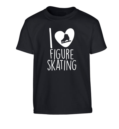 I love figure skating Children's black Tshirt 12-14 Years