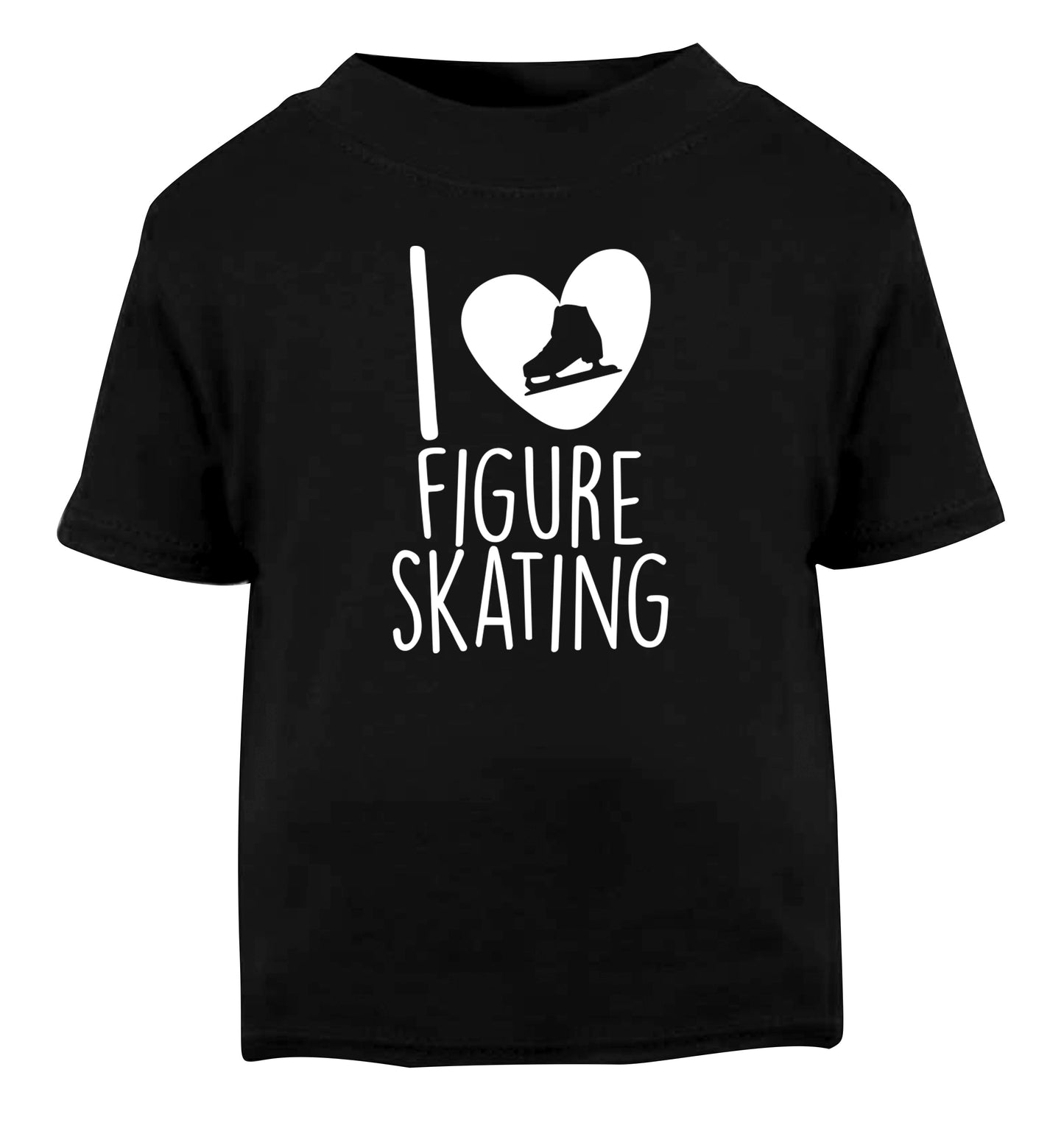 I love figure skating Black Baby Toddler Tshirt 2 years