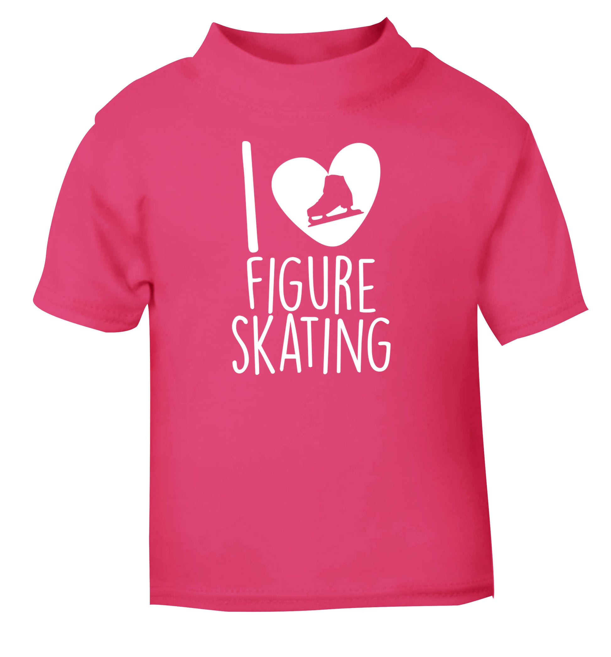 I love figure skating pink Baby Toddler Tshirt 2 Years