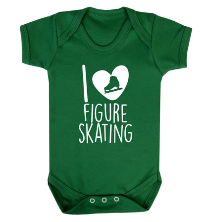 I love figure skating Baby Vest green 18-24 months