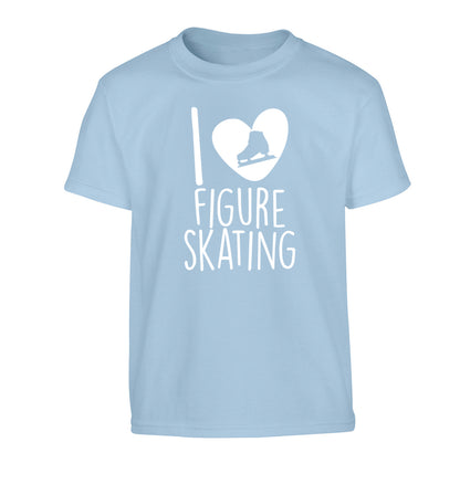 I love figure skating Children's light blue Tshirt 12-14 Years
