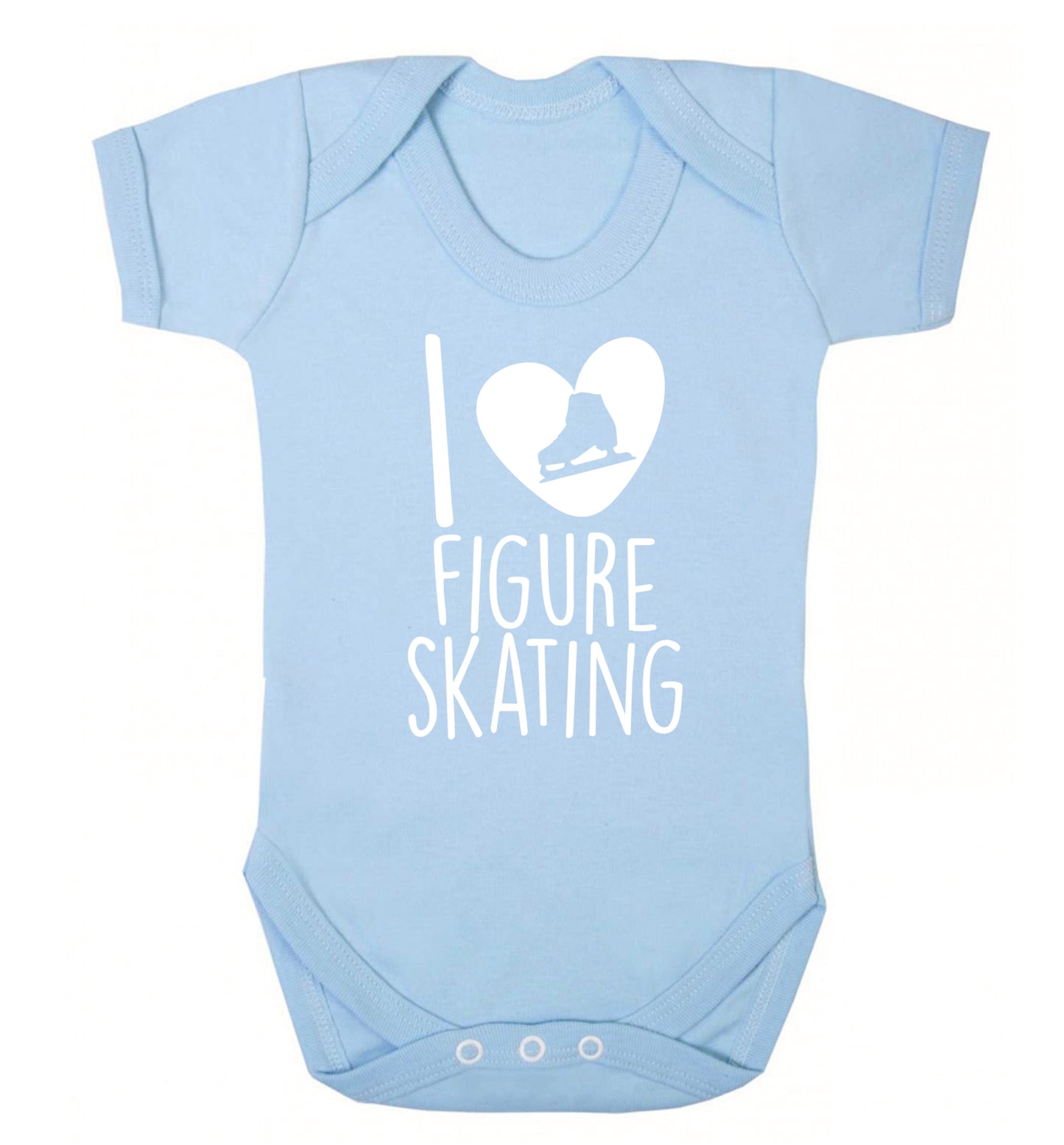 I love figure skating Baby Vest pale blue 18-24 months