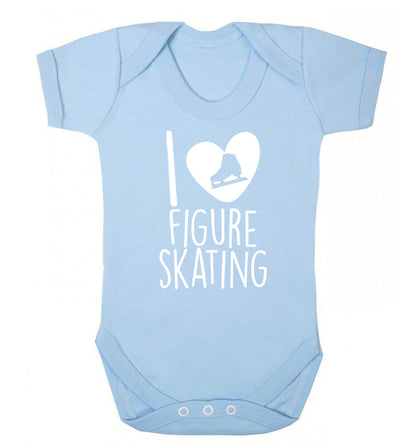 I love figure skating Baby Vest pale blue 18-24 months