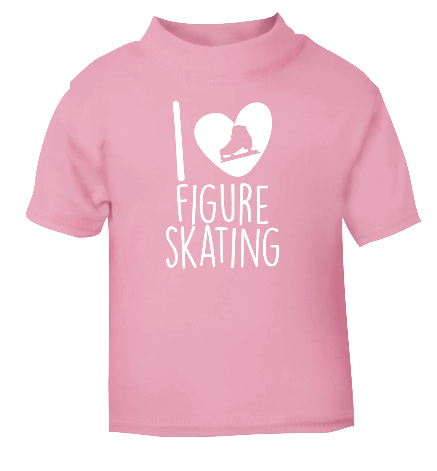 I love figure skating light pink Baby Toddler Tshirt 2 Years