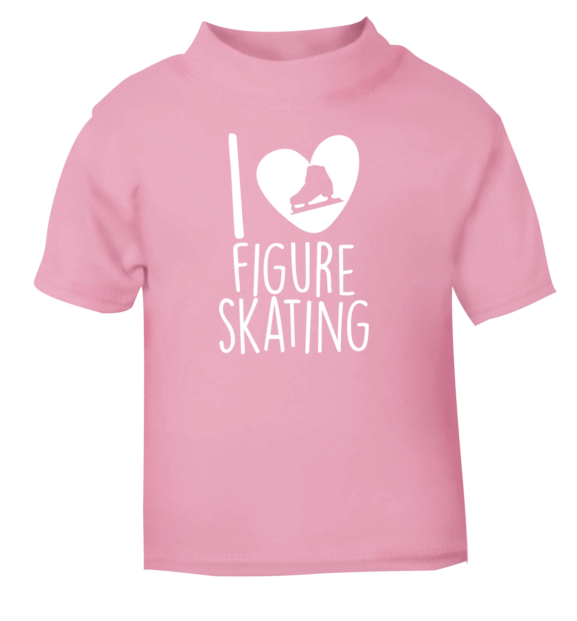 I love figure skating light pink Baby Toddler Tshirt 2 Years