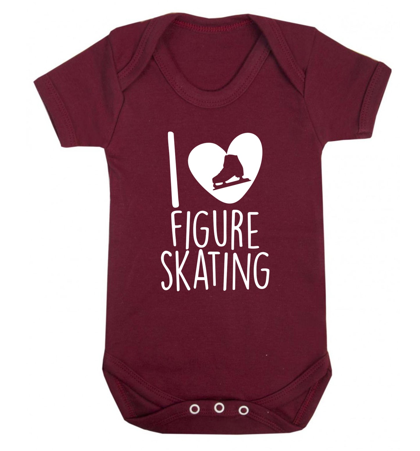I love figure skating Baby Vest maroon 18-24 months