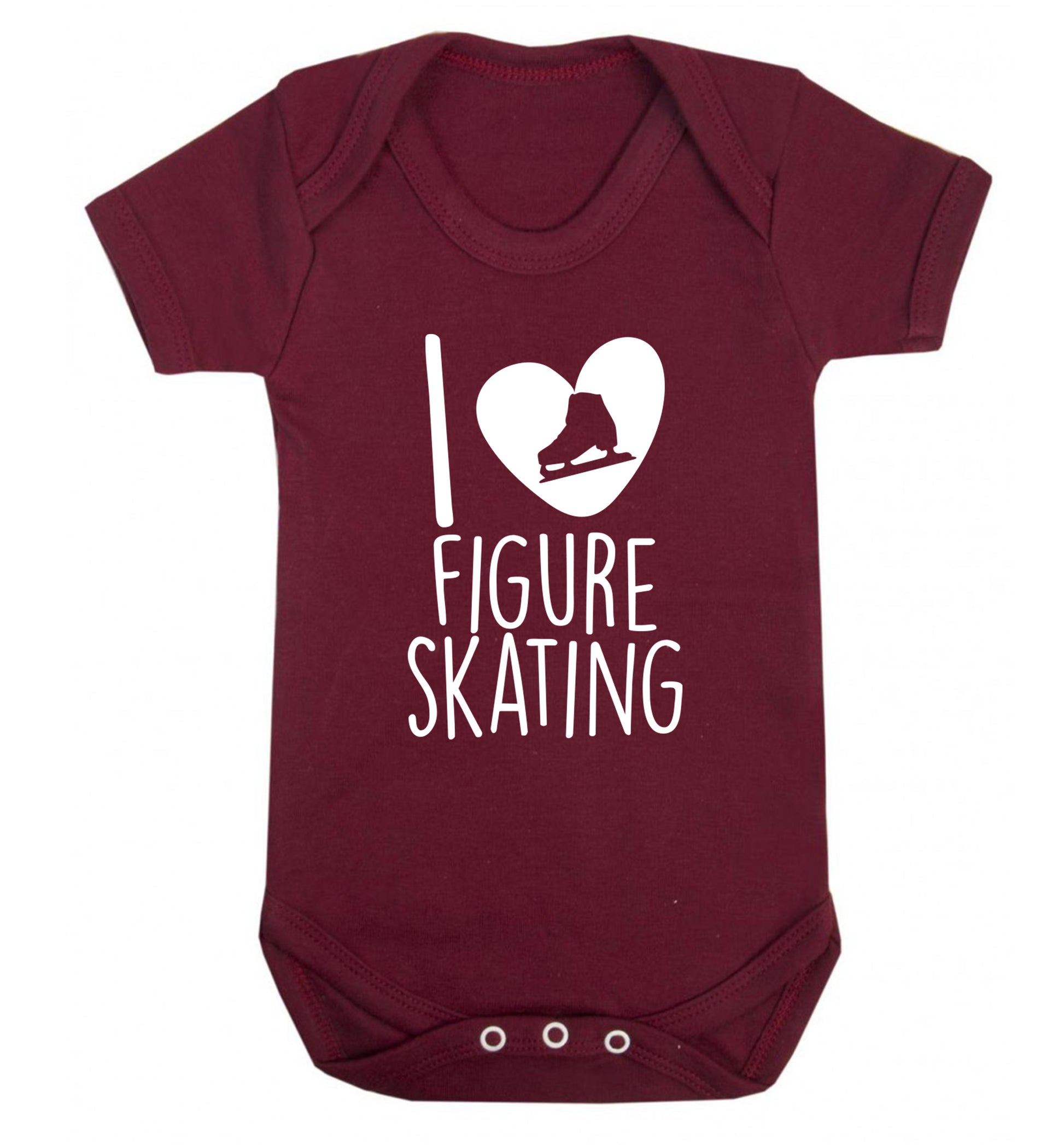 I love figure skating Baby Vest maroon 18-24 months