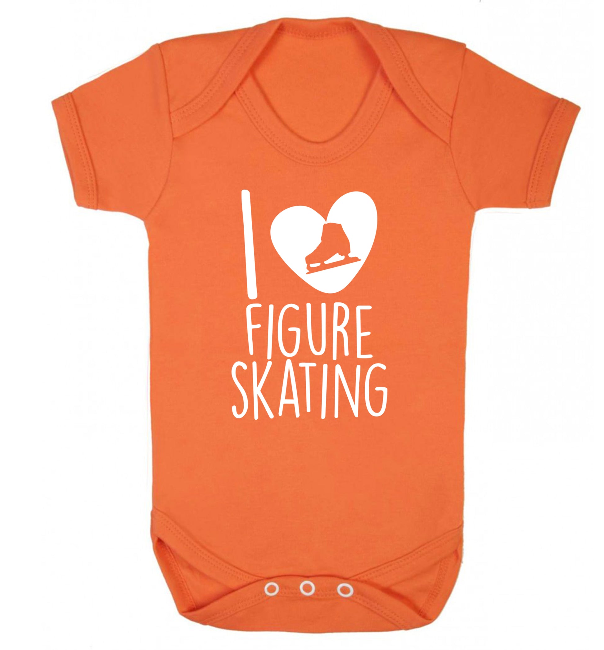 I love figure skating Baby Vest orange 18-24 months