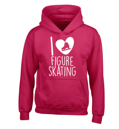 I love figure skating children's pink hoodie 12-14 Years
