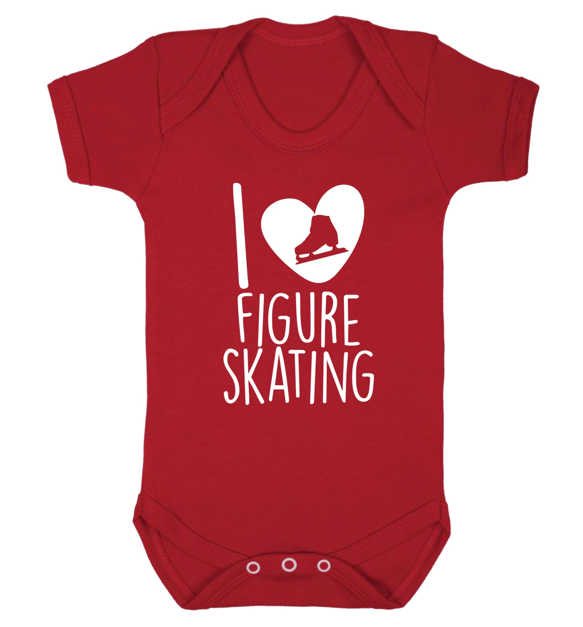 I love figure skating Baby Vest red 18-24 months