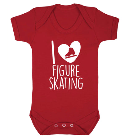 I love figure skating Baby Vest red 18-24 months