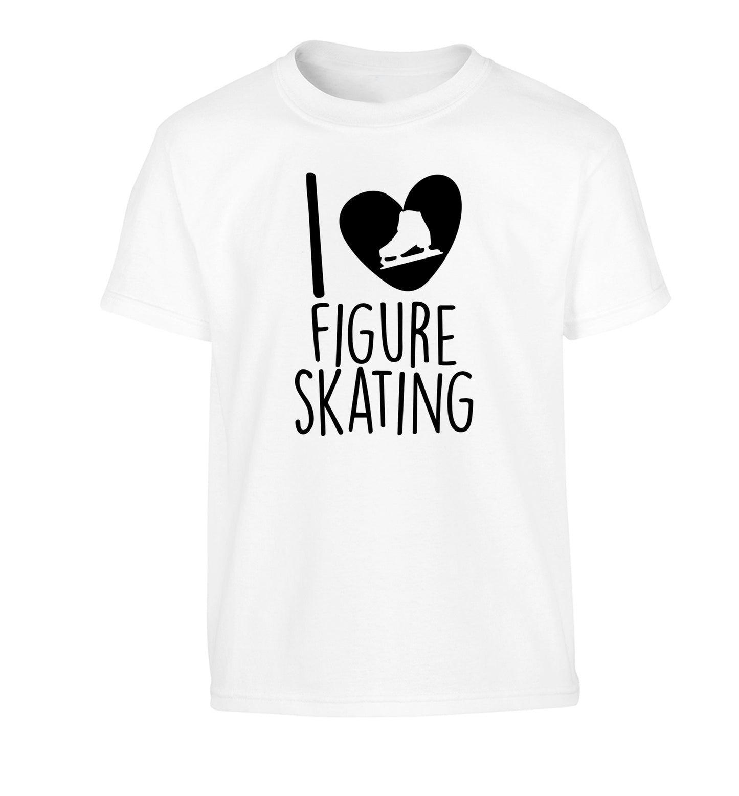 I love figure skating Children's white Tshirt 12-14 Years