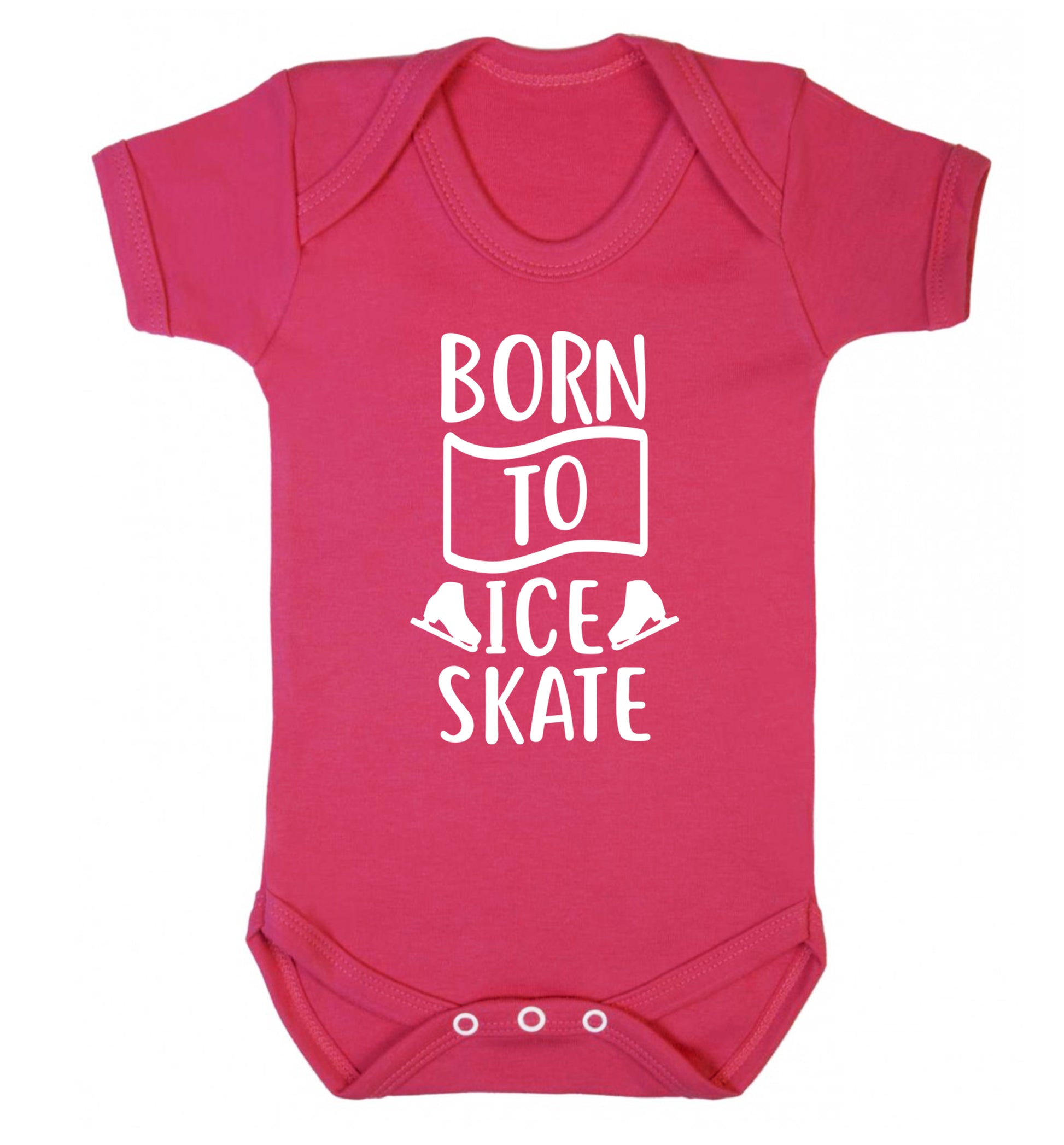 I ice skate because I like it not because I'm good at it Baby Vest dark pink 18-24 months