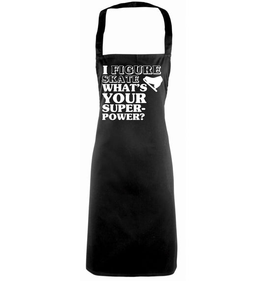 I figure skate what's your superpower? black apron