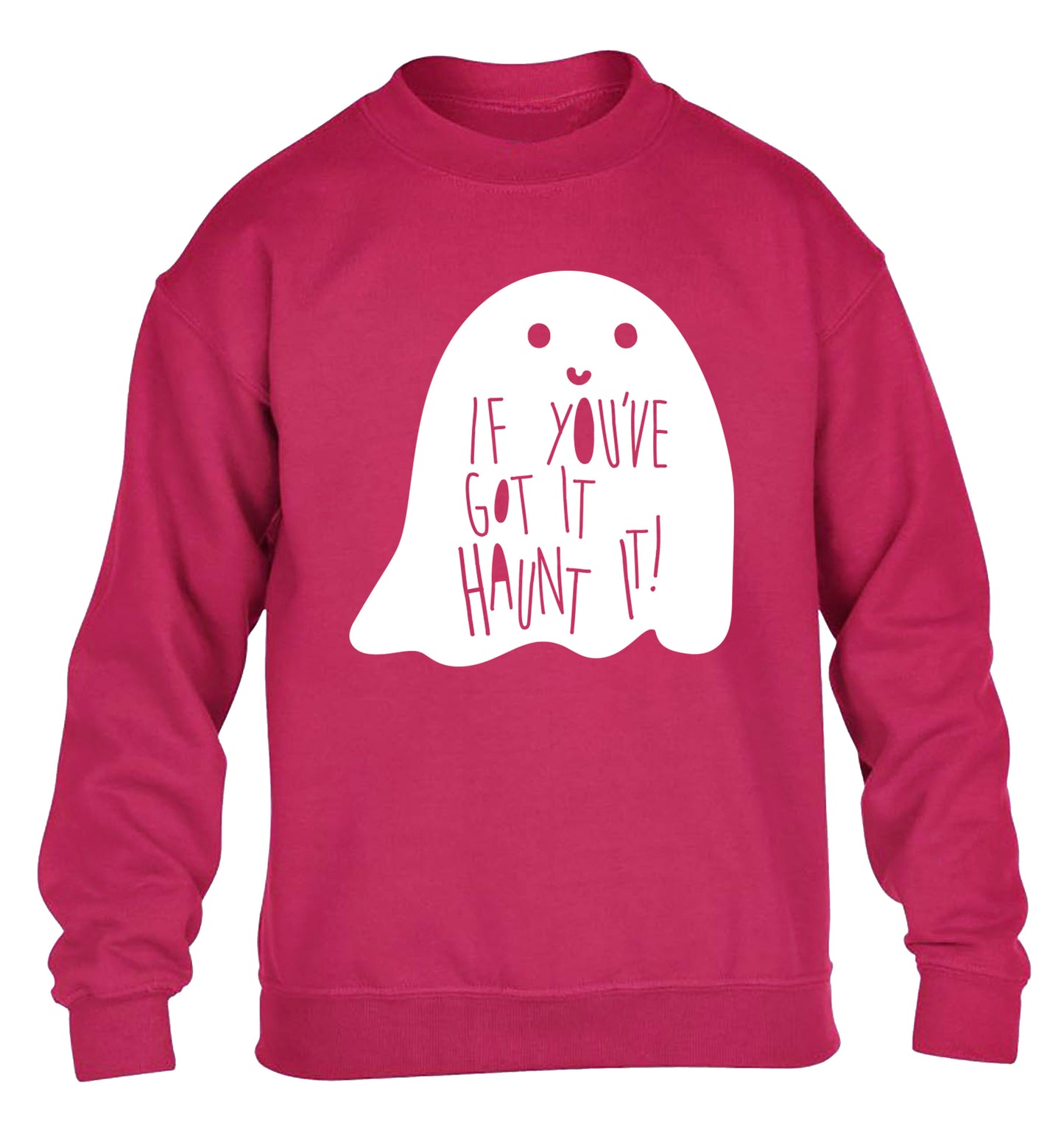 If you've got it haunt it children's pink sweater 12-14 Years