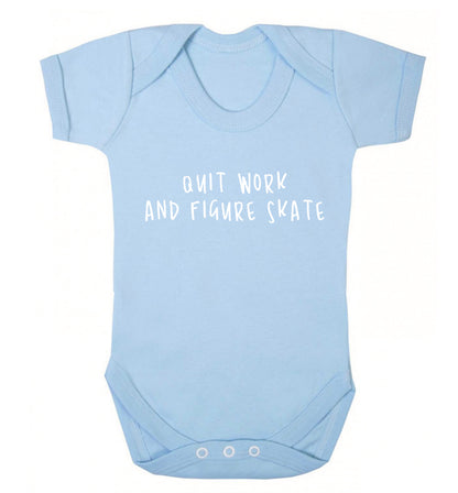 Quit work figure skate Baby Vest pale blue 18-24 months