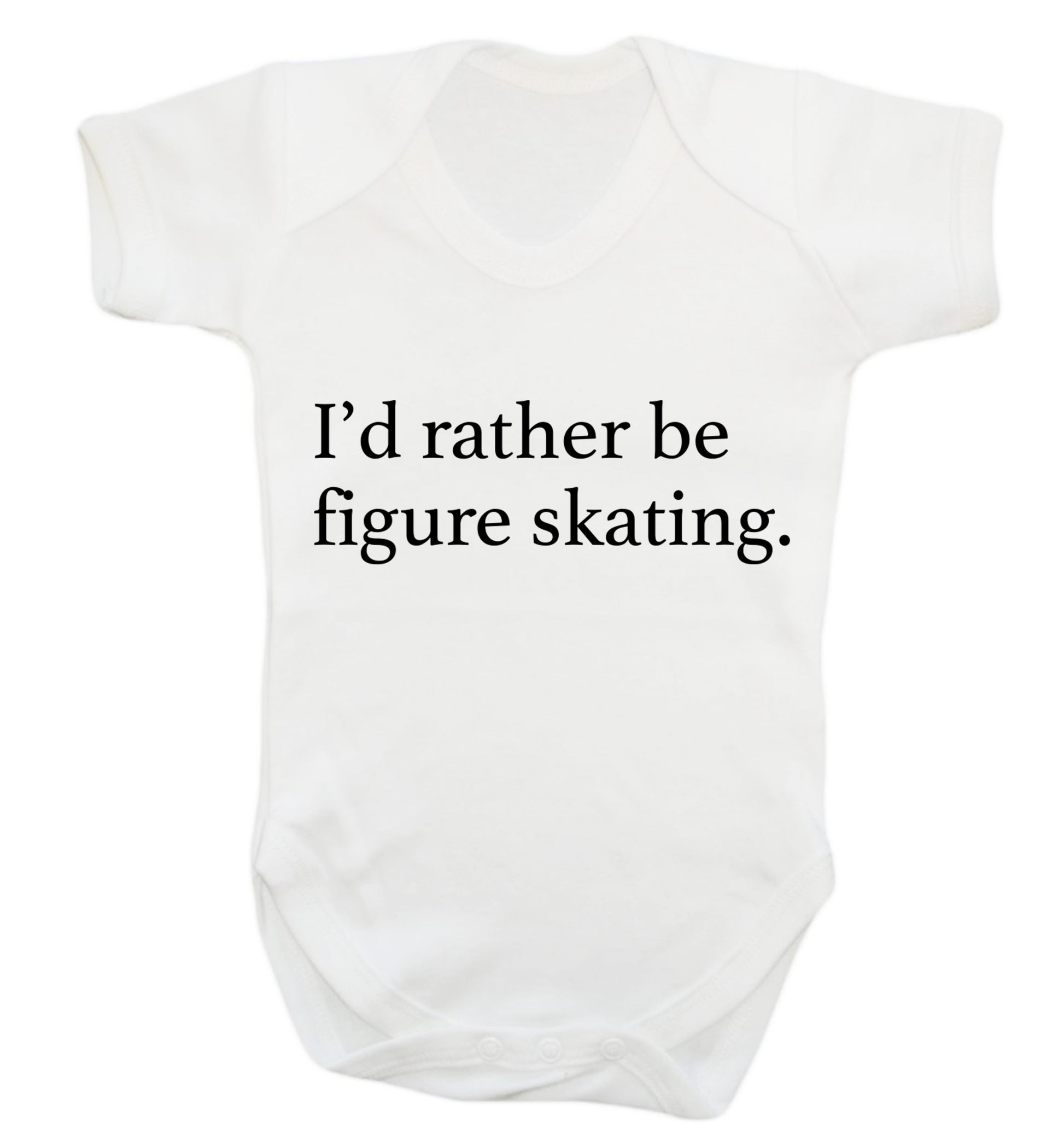 I'd rather be figure skating Baby Vest white 18-24 months