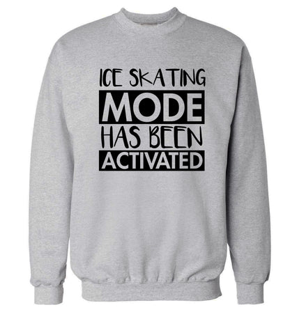 Ice skating mode activated Adult's unisexgrey Sweater 2XL