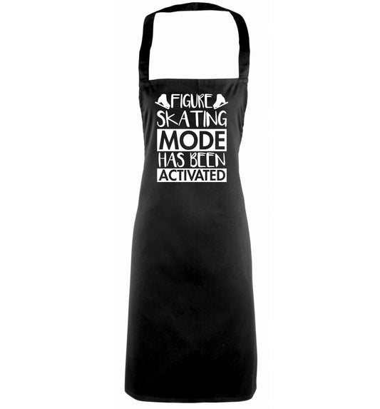 Figure skating mode activated black apron