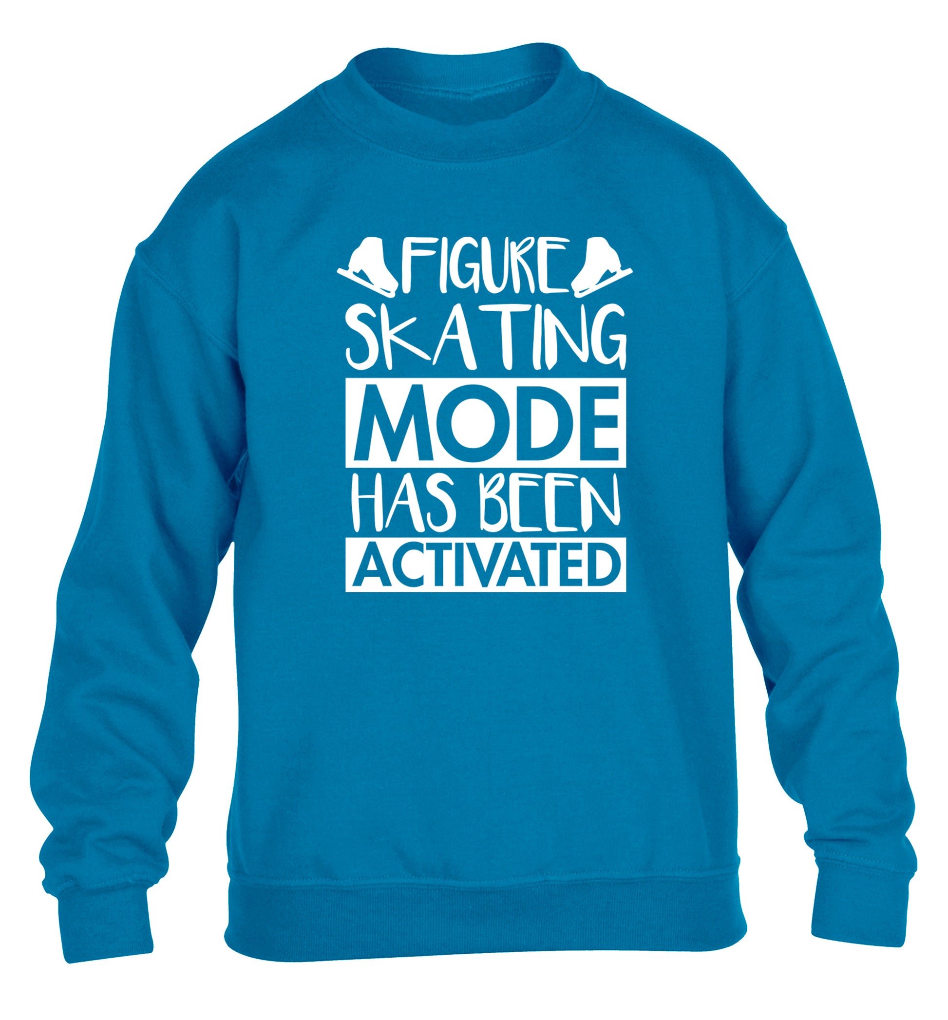 Figure skating mode activated children's blue sweater 12-14 Years