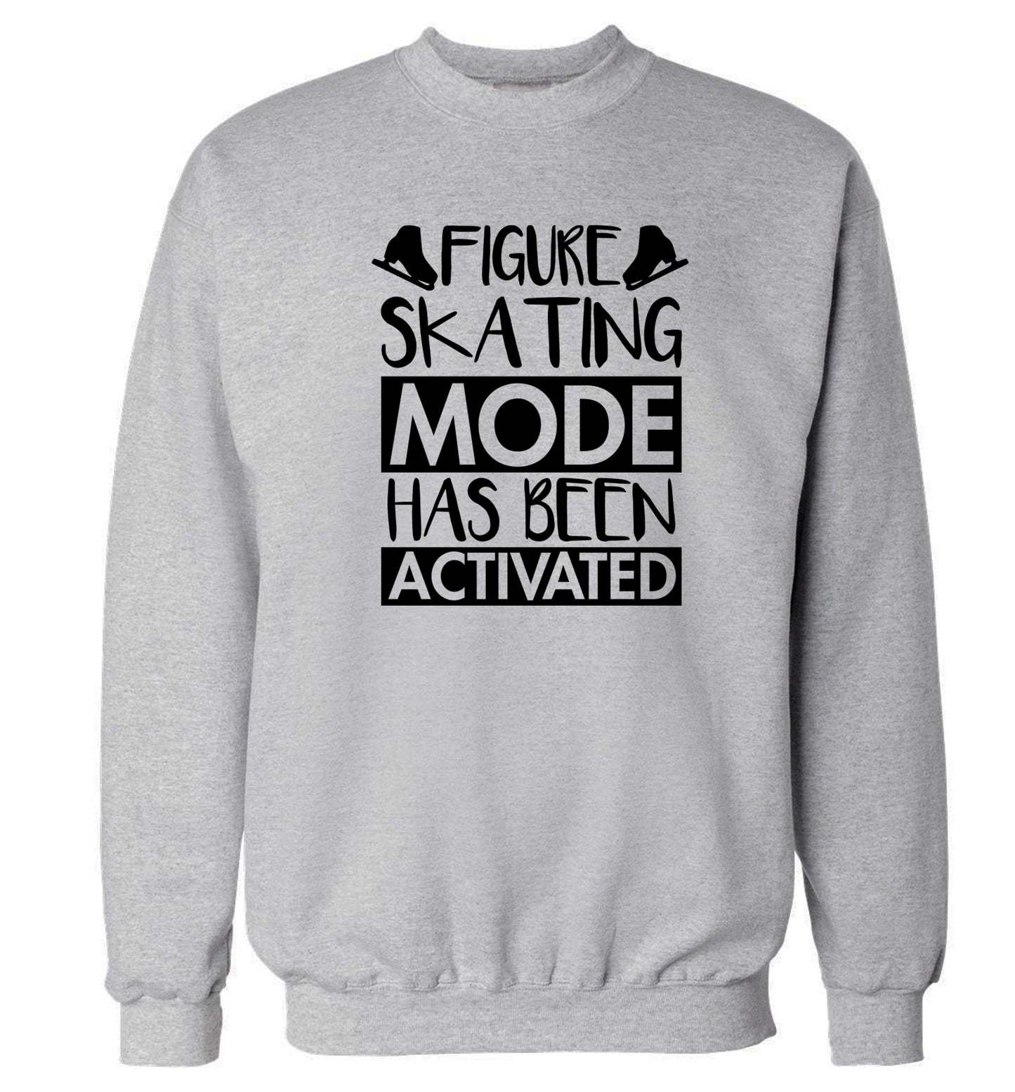 Figure skating mode activated Adult's unisexgrey Sweater 2XL