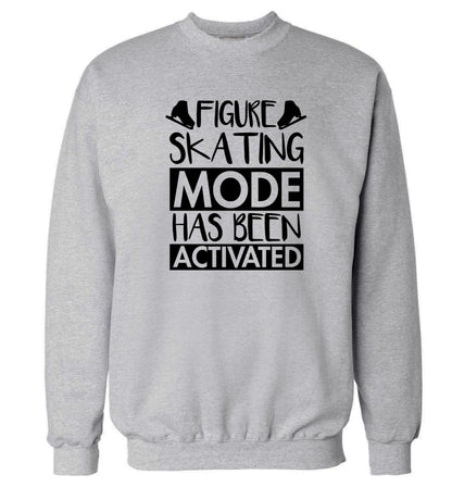 Figure skating mode activated Adult's unisexgrey Sweater 2XL