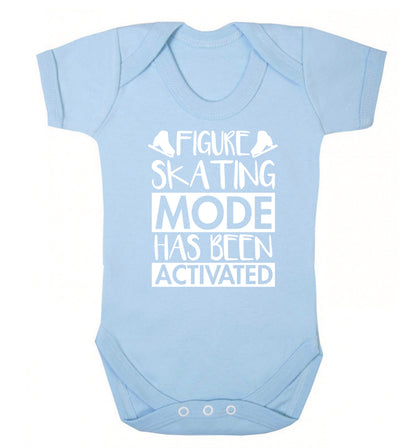 Figure skating mode activated Baby Vest pale blue 18-24 months