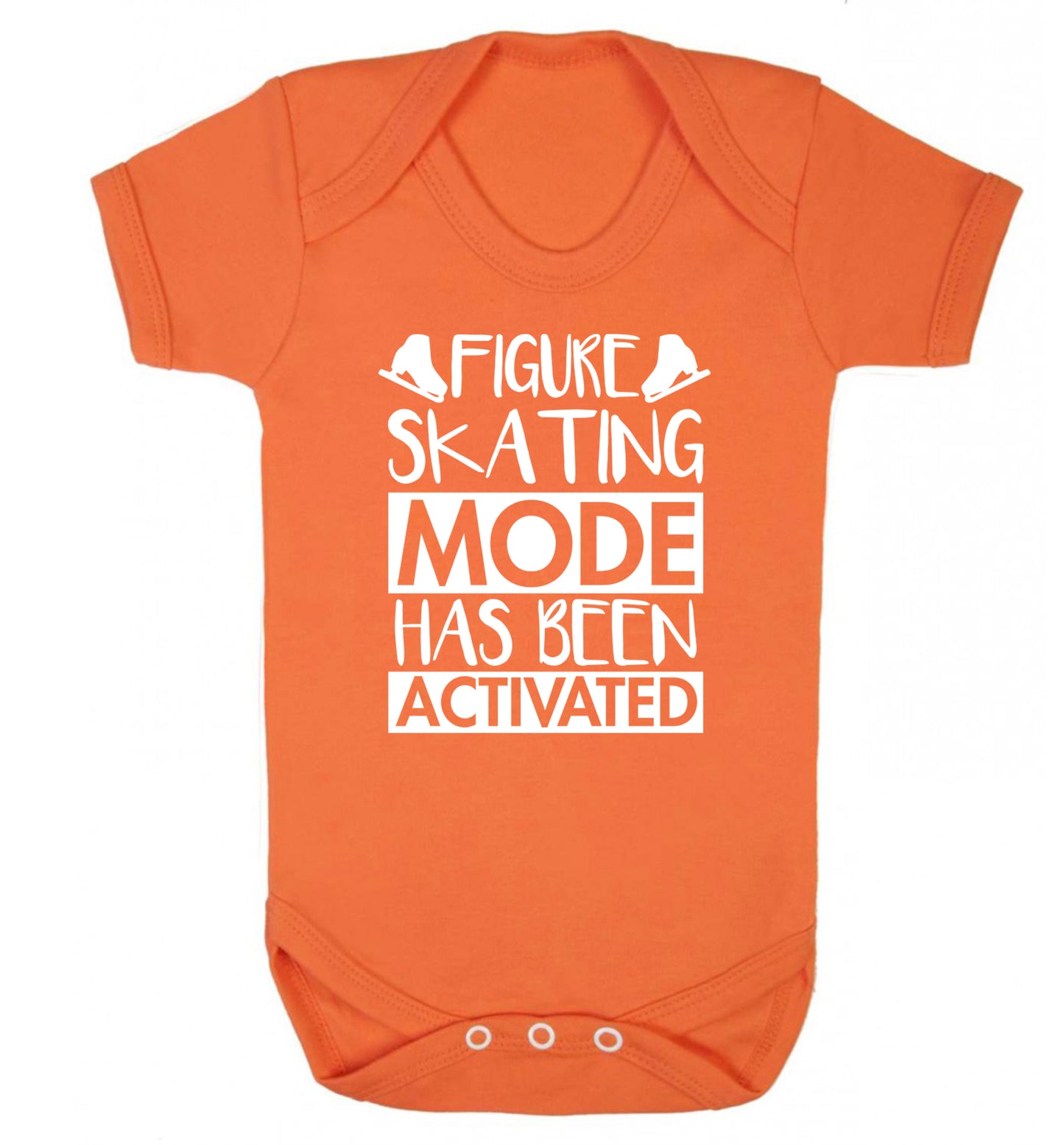 Figure skating mode activated Baby Vest orange 18-24 months