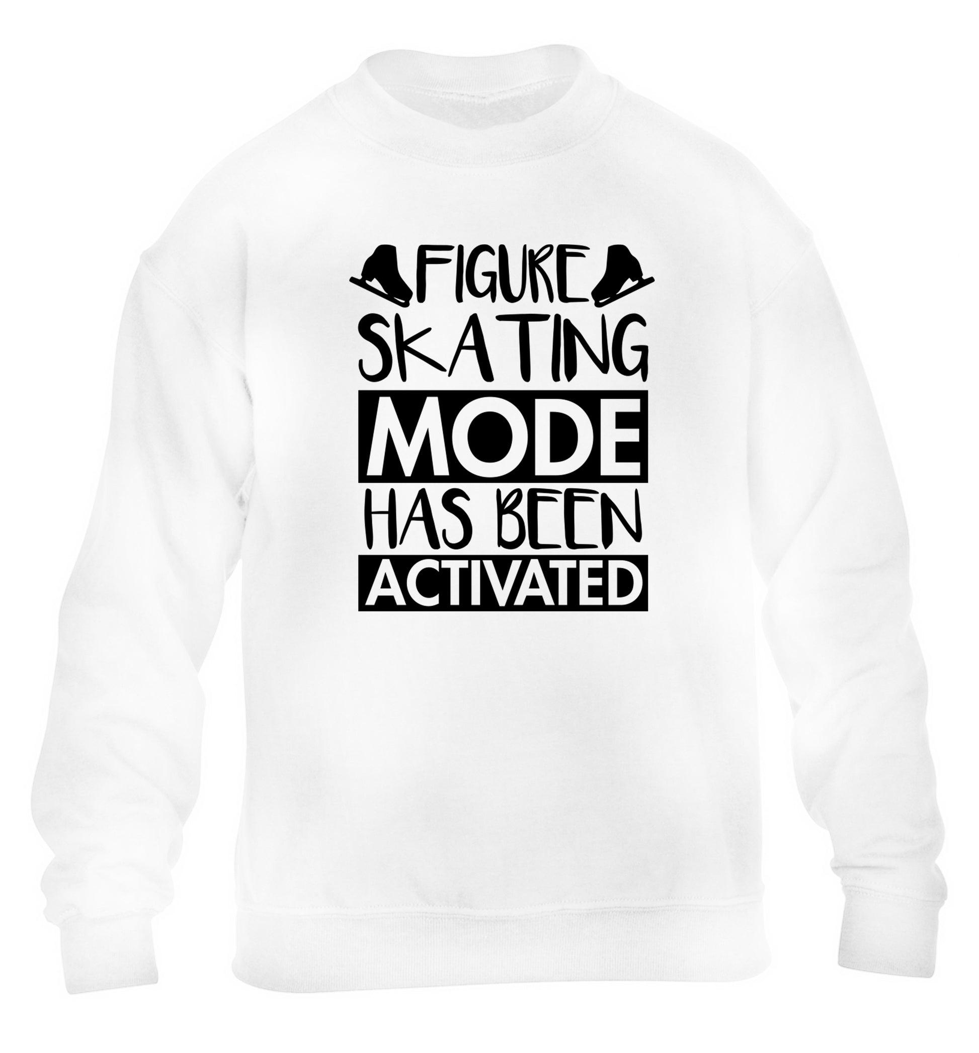 Figure skating mode activated children's white sweater 12-14 Years