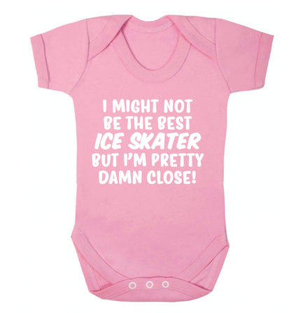 I might not be the best ice skater but I'm pretty damn close! Baby Vest pale pink 18-24 months