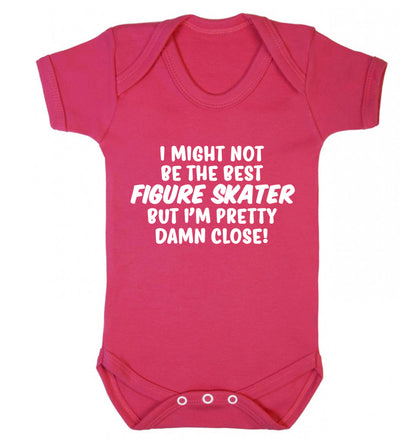 I might not be the best figure skater but I'm pretty damn close! Baby Vest dark pink 18-24 months