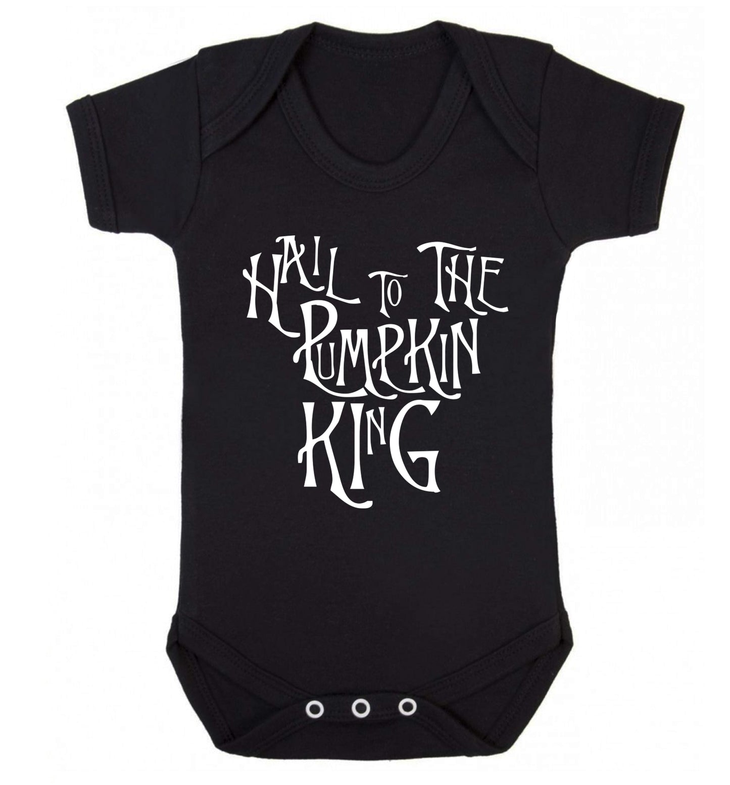 Hail to the pumpkin king Baby Vest black 18-24 months
