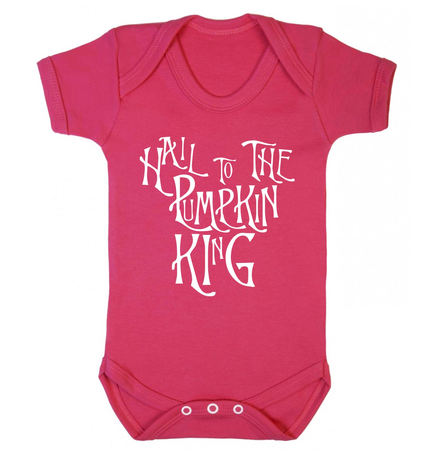 Hail to the pumpkin king Baby Vest dark pink 18-24 months