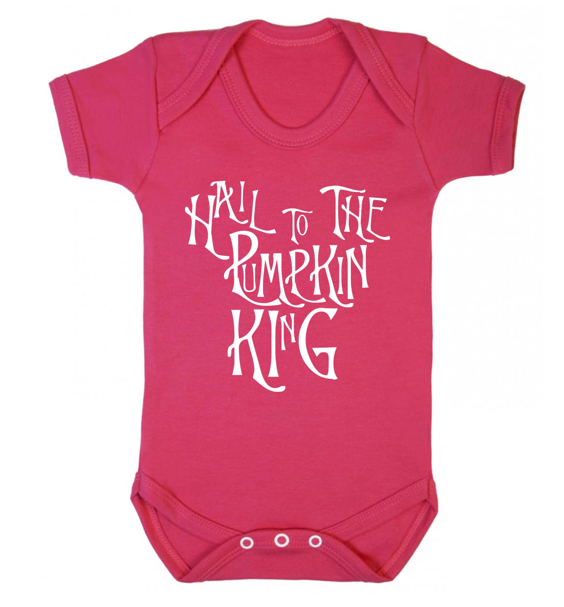 Hail to the pumpkin king Baby Vest dark pink 18-24 months