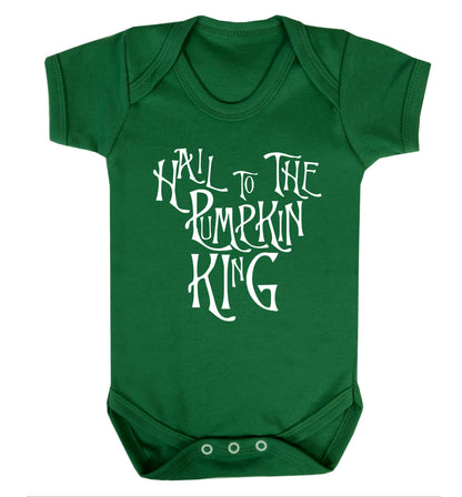 Hail to the pumpkin king Baby Vest green 18-24 months