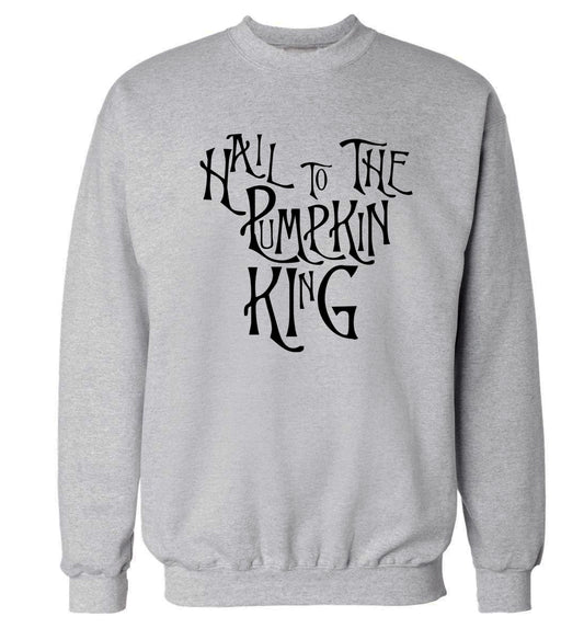 Hail to the pumpkin king Adult's unisex grey Sweater 2XL