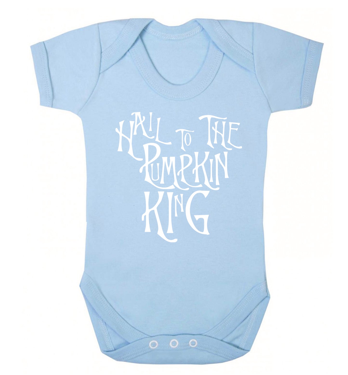 Hail to the pumpkin king Baby Vest pale blue 18-24 months