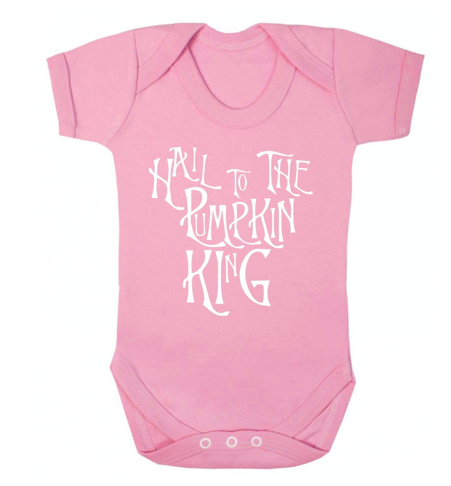 Hail to the pumpkin king Baby Vest pale pink 18-24 months