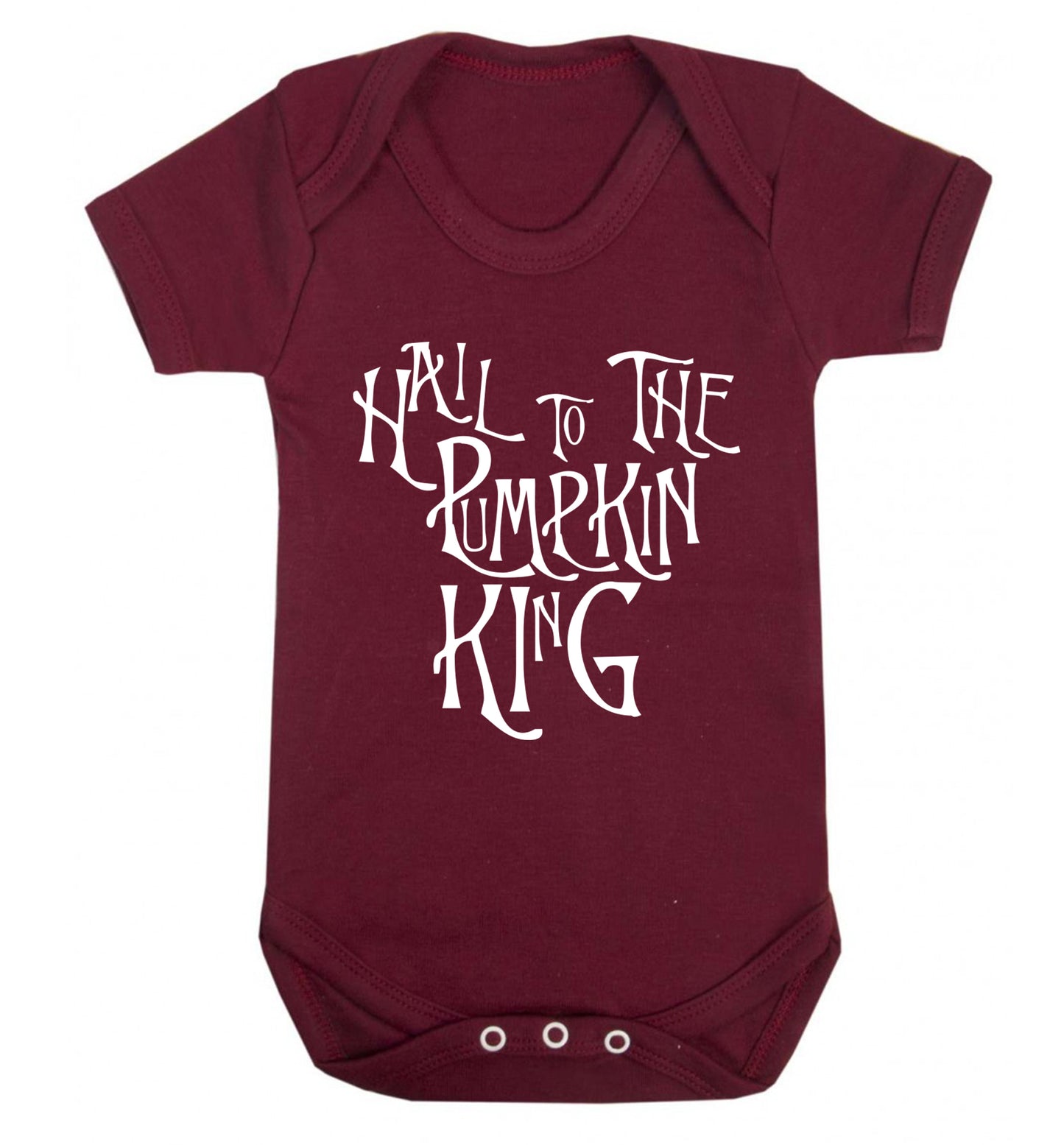 Hail to the pumpkin king Baby Vest maroon 18-24 months