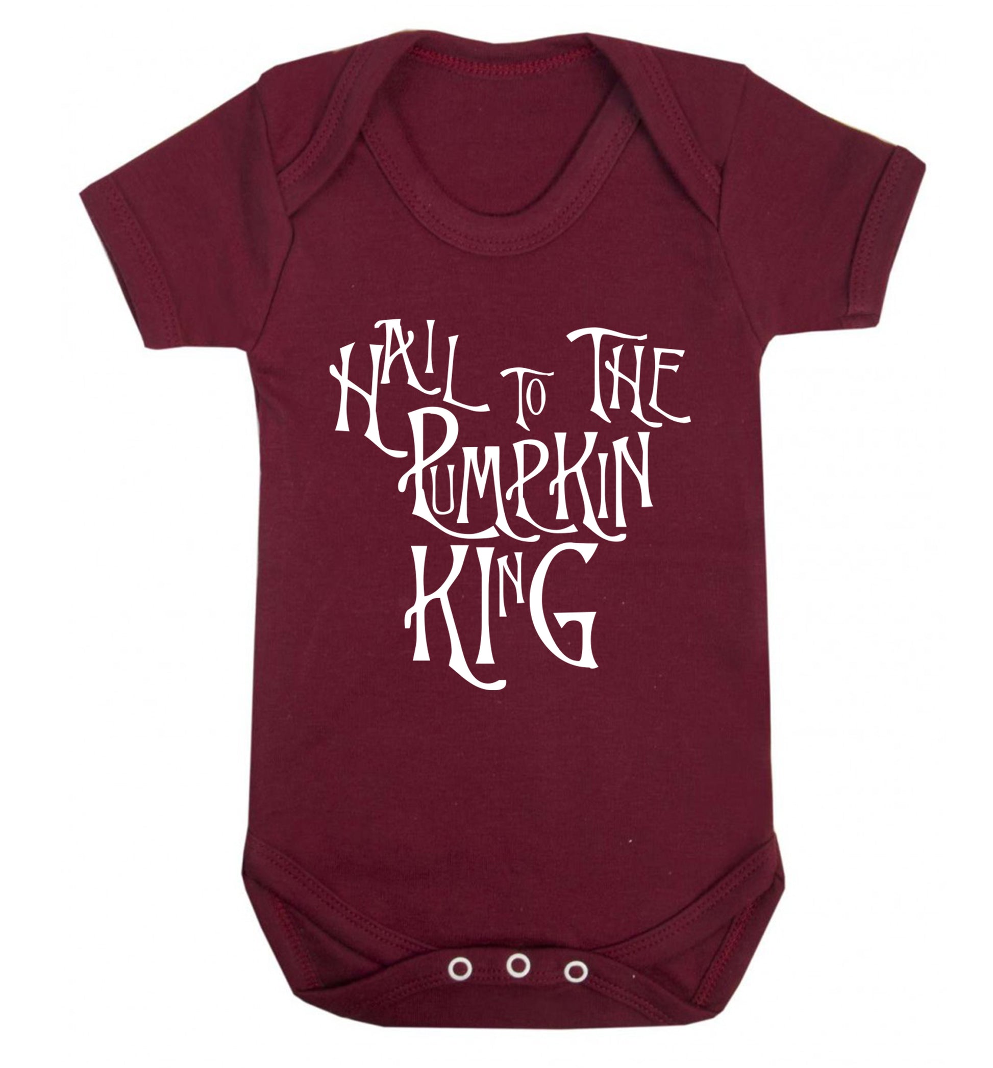 Hail to the pumpkin king Baby Vest maroon 18-24 months