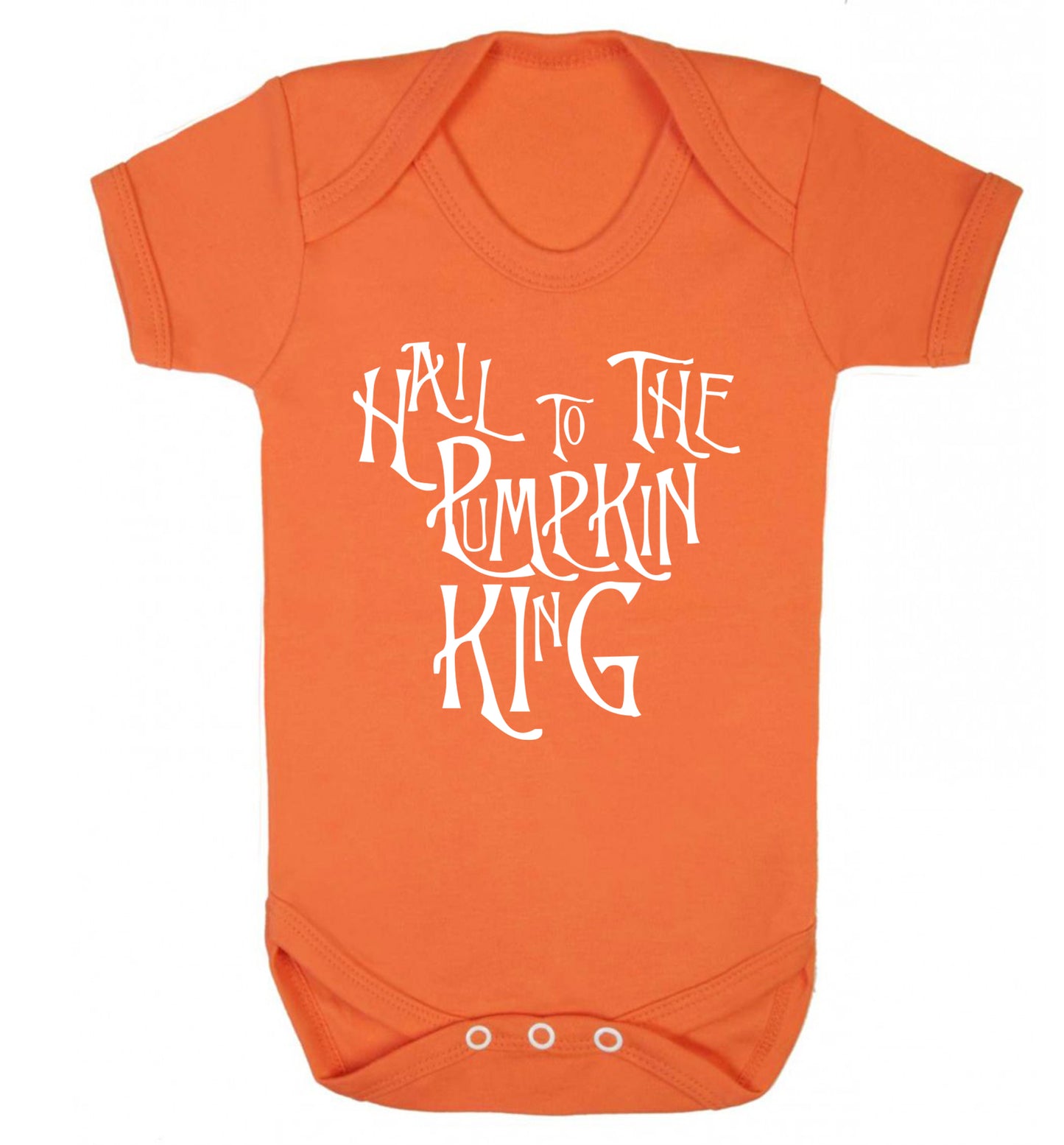 Hail to the pumpkin king Baby Vest orange 18-24 months